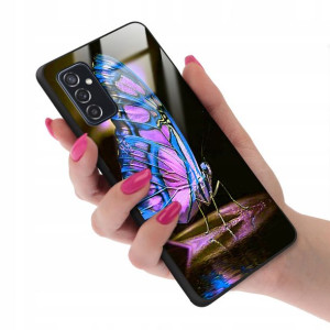 Etui Glass do SAMSUNG M52 5G Obudowa Motyle Wzory