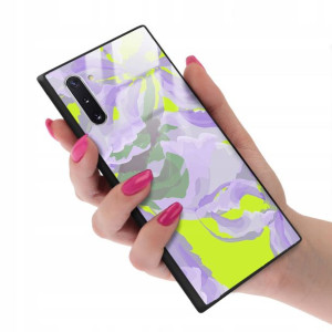 Etui GLASS do SAMSUNG NOTE 10 Case Kwiatki Wzory