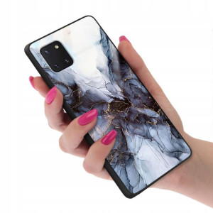 Etui GLASS do SAMSUNG NOTE 10 LITE Marmurki Wzory