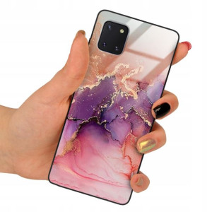 Etui GLASS do SAMSUNG NOTE 10 LITE Marmurki Wzory