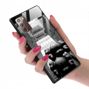 Etui GLASS do SAMSUNG NOTE 20 Case Bearbrick Wzory