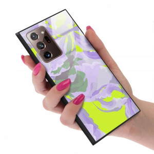 Etui GLASS do SAMSUNG NOTE 20 ULTRA Kwiatki Wzory