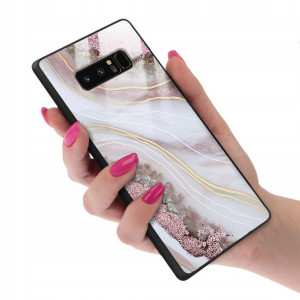 Etui GLASS do SAMSUNG NOTE 8 Case Marmurki Wzory