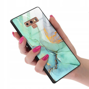 Etui GLASS do SAMSUNG NOTE 9 Case Marmurki Wzory