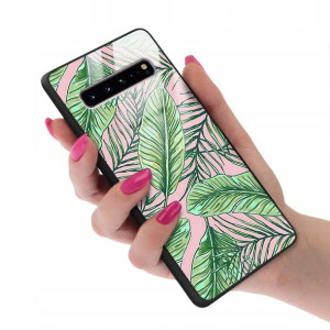 Etui GLASS do SAMSUNG S10 5G Case Kwiaty Top Wzory