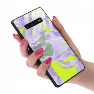Etui GLASS do SAMSUNG S10 PLUS Case Kwiatki Wzory