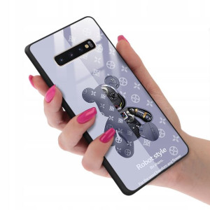 Etui GLASS do SAMSUNG S10 PLUS Case Misie Wzory
