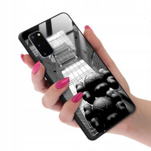 Etui GLASS do SAMSUNG S20 5G Bearbrick Misie Wzory
