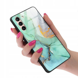 Etui GLASS do SAMSUNG S21 Case Marmurki Top Wzory