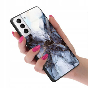 Etui GLASS do SAMSUNG S21 PLUS 5G Marmurki Wzory