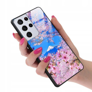 Etui GLASS do SAMSUNG S21 ULTRA Case Wiosna Wzory