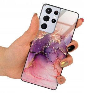 Etui GLASS do SAMSUNG S21 ULTRA TOP Marmurki Wzory