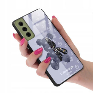Etui GLASS do SAMSUNG S21FE Bearbrick Misie Wzory