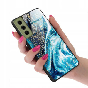 Etui GLASS do SAMSUNG S21FE Case Marmurki Wzory