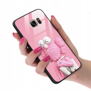 Etui GLASS do SAMSUNG S7 EDGE Case Kwiatki Wzory