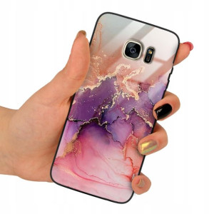 Etui GLASS do SAMSUNG S7 EDGE Case Marmurki Wzory