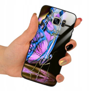 Etui Glass do SAMSUNG S7 EDGE Obudowa Motyle Wzory