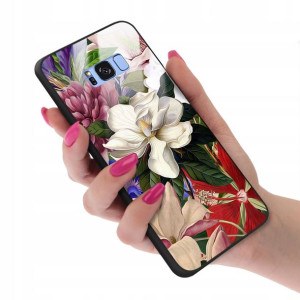 Etui GLASS do SAMSUNG S8 PLUS Case Kwiatki Wzory