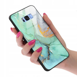 Etui GLASS do SAMSUNG S8 PLUS Case Marmurki Wzory