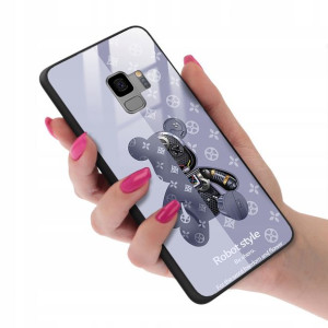 Etui GLASS do SAMSUNG S9 Bearbrick Misie Wzory