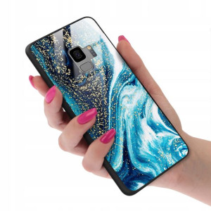 Etui GLASS do SAMSUNG S9 Case Marmurki Top Wzory