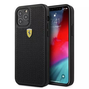 Etui na telefon Ferrari iPhone 12 Pro Max 6,7" czarny/black hardcase On Tra