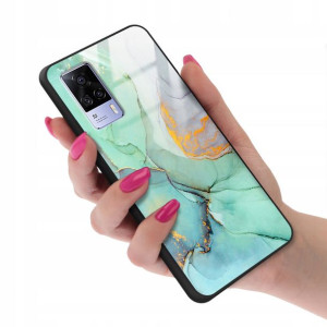 Etui GLASS do VIVO S9E Case Marmurki Letnie Wzory