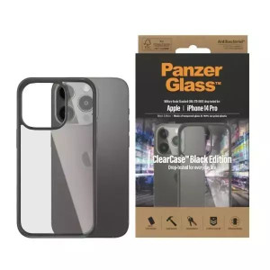 Etui PanzerGlass ClearCase do iPhone 14 Pro 6.1" Antibacterial czarny/black