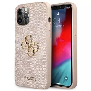 Guess GUHCP12L4GMGPI iPhone 12 Pro Max 6,7" różowy/pink hardcase 4G Big Met