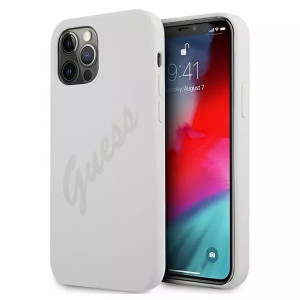 Guess GUHCP12LLSVSCR iPhone 12 Pro Max 6,7" kremowy/cream hardcase Script V