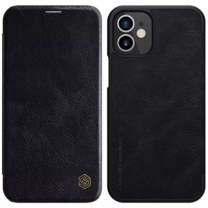 Nillkin Qin skórzana kabura etui iPhone 12 mini czarny
