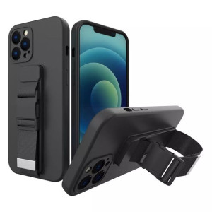 Rope case żelowe etui ze smyczą łańcuszkiem torebka smycz iPhone 12 Pro Max