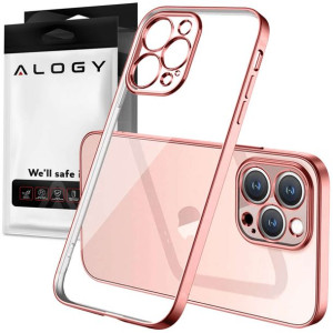 Etui Alogy TPU Luxury Case z osłonką na aparat do Apple iPhone 12 Pro różow