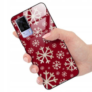 ETUI GLASS do VIVO S9E Zima Święta Christmas Wzory