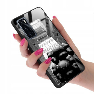Etui GLASS do VIVO V20SE Bearbrick Misie Wzory