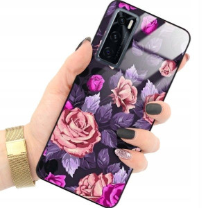 ETUI GLASS do VIVO V20SE Damskie Kwiaty Top Wzory
