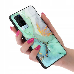 Etui GLASS do VIVO X60 Case Marmurki Letnie Wzory