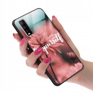 Etui GLASS do VIVO Y70s Case Modne Kobiece Wzory