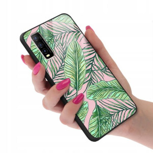 Etui GLASS do VIVO Y70s Obudowa Kwiatki Lato Wzory