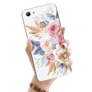 ETUI GLASS do VIVO Y83 Kobiece Flower Natura Wzory