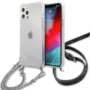 Guess GUHCP12LKC4GSSI iPhone 12 Pro Max 6,7" Transparent hardcase 4G Silver