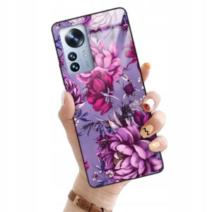 ETUI GLASS do XIAOMI 12 PRO Flower Natura Wzory