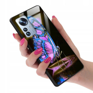 Etui Glass do XIAOMI 12 PRO Obudowa Motyle Wzory
