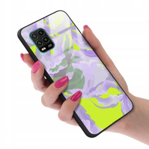 Etui GLASS do XIAOMI MI 10 LITE Case Kwiatki Wzory