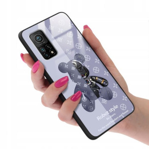 Etui GLASS do XIAOMI MI 10T PRO Case Misie Wzory
