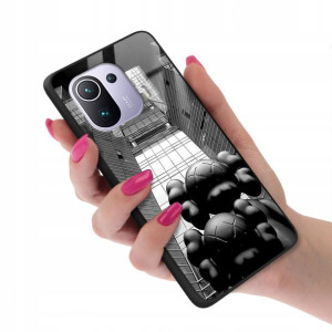 Etui GLASS do XIAOMI Mi 11 PRO Case Misie Wzory