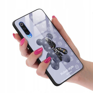 Etui GLASS do XIAOMI Mi 9 Bearbrick Misie Wzory