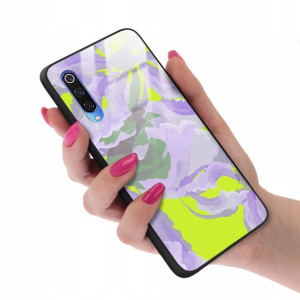 Etui GLASS do XIAOMI Mi 9 Case Kwiatki Lato Wzory