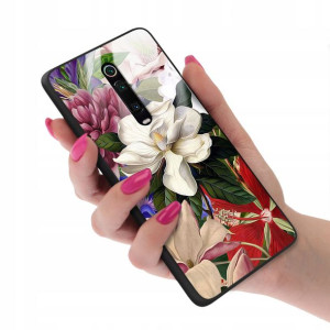 Etui GLASS do XIAOMI MI 9T Case Kwiatki Lato Wzory