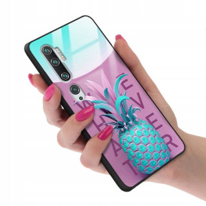 Etui Glass do XIAOMI MI NOTE 10 Case Kwiaty Wzory